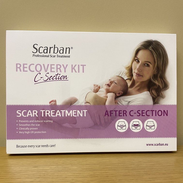 Scarban C Section Recovery Kit | Postpartum recovery for mums | Effective  on both new and old scars | Medical grade silicone sheet | Reusable 